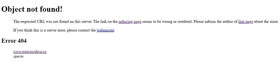Print screen minvestdeva.ro