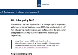 Wet Inburgering 2013