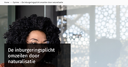 De inburgeringsroute omzeilen