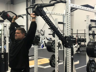 Overhead Pressing with the Athletic Training Arms