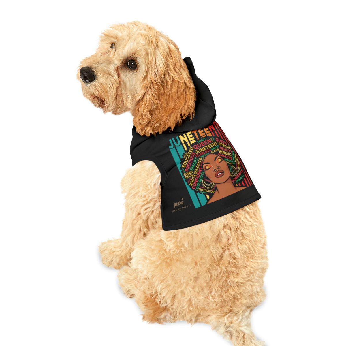 Pet Hoodie Juneteenth qv MAI