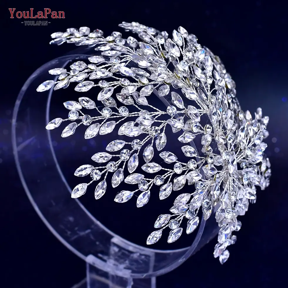 Thumbnail: Rhinestone Headband   Headwear Women Fashion Hair Accessories  Tiara