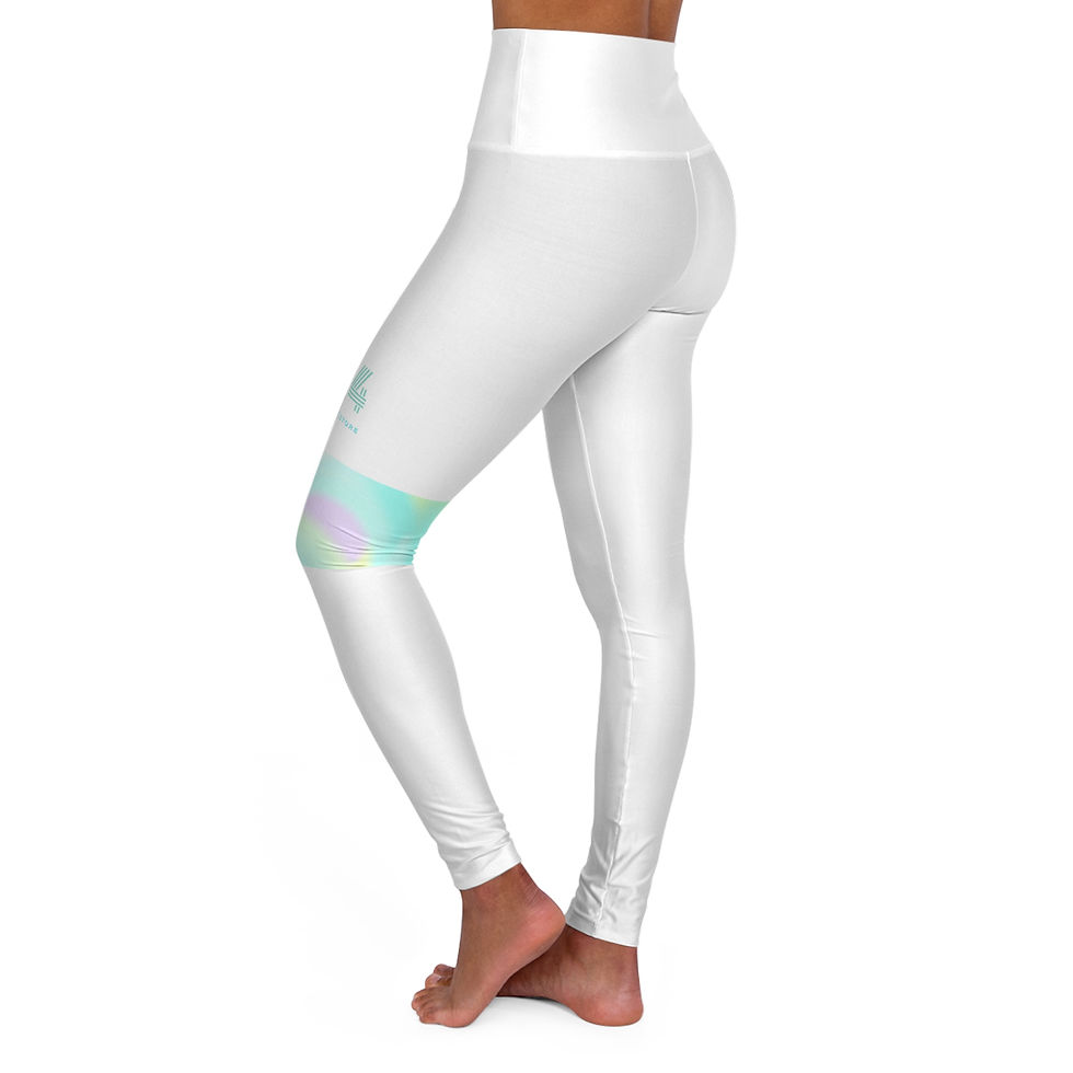 Thumbnail: High Waisted  1974 SherbertYoga Leggings (AOP)