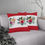 Thumbnail: Mai Life Red and white background with tropical flowers Waterproof Pillows