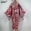 Thumbnail: Cover-Ups Print Front Open Long Kimono Kaftan Beach Cover Ups