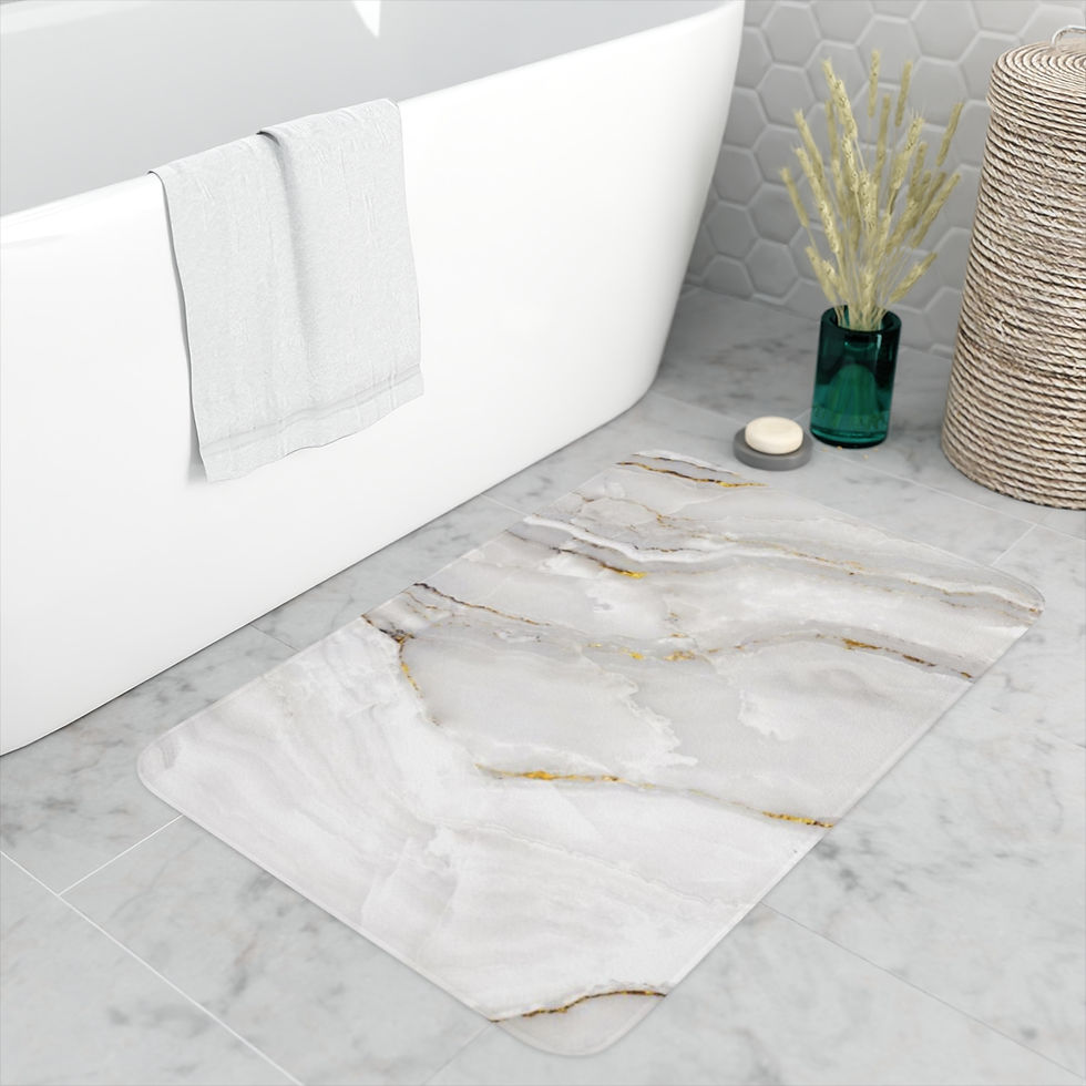Thumbnail: Mai Life Marble Memory Foam Bath Mat