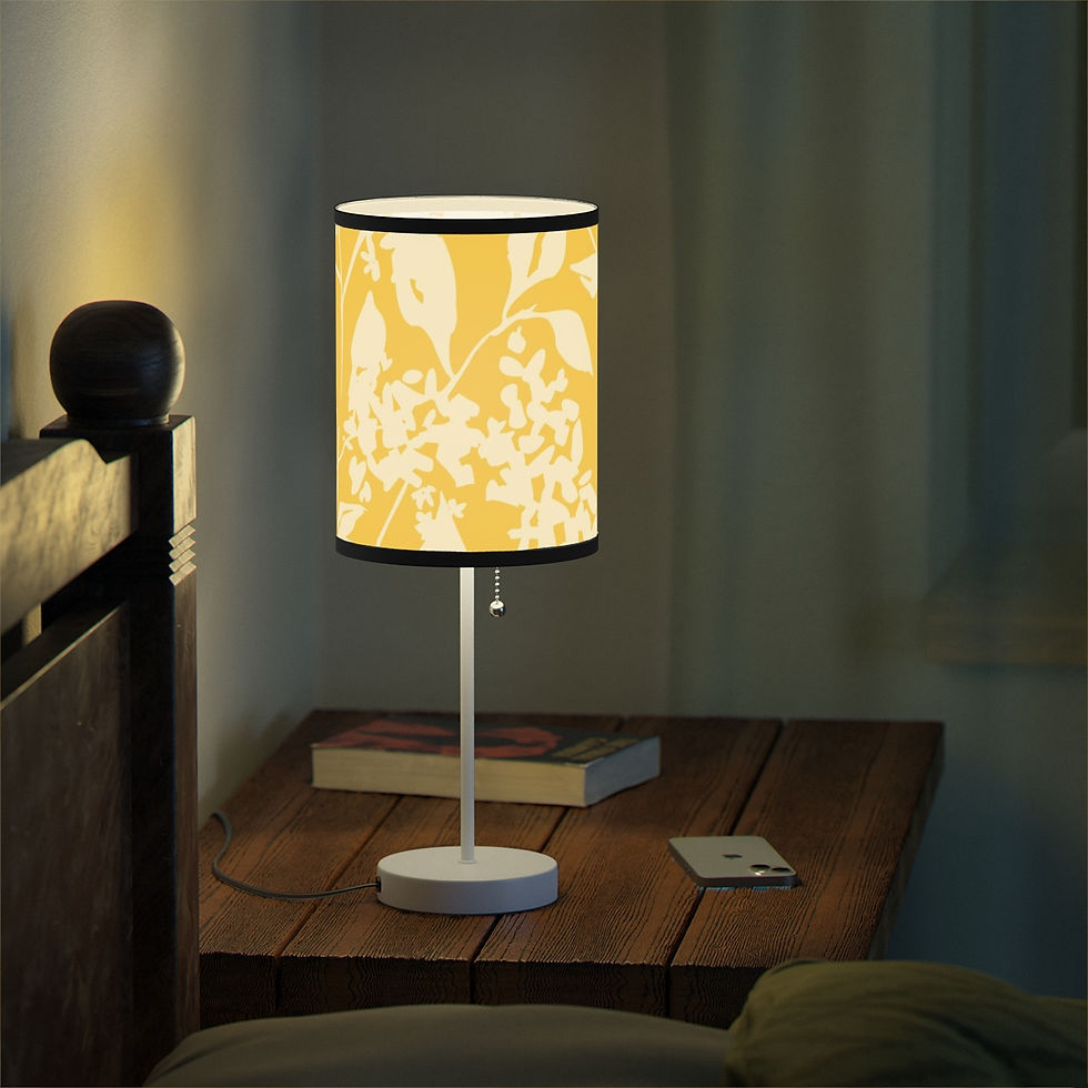 Thumbnail: Mai Life Yellow leaf Lamp on a Stand, US|CA plug