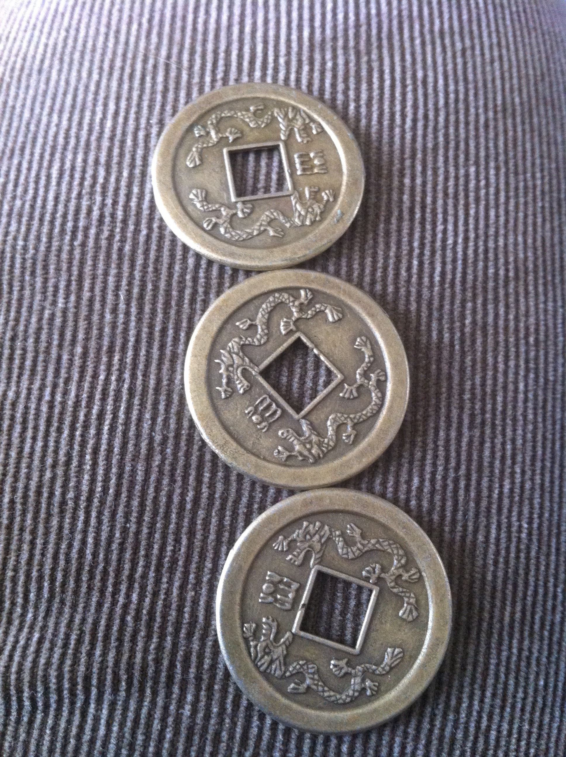 Charms: Large bronze coin charms #13