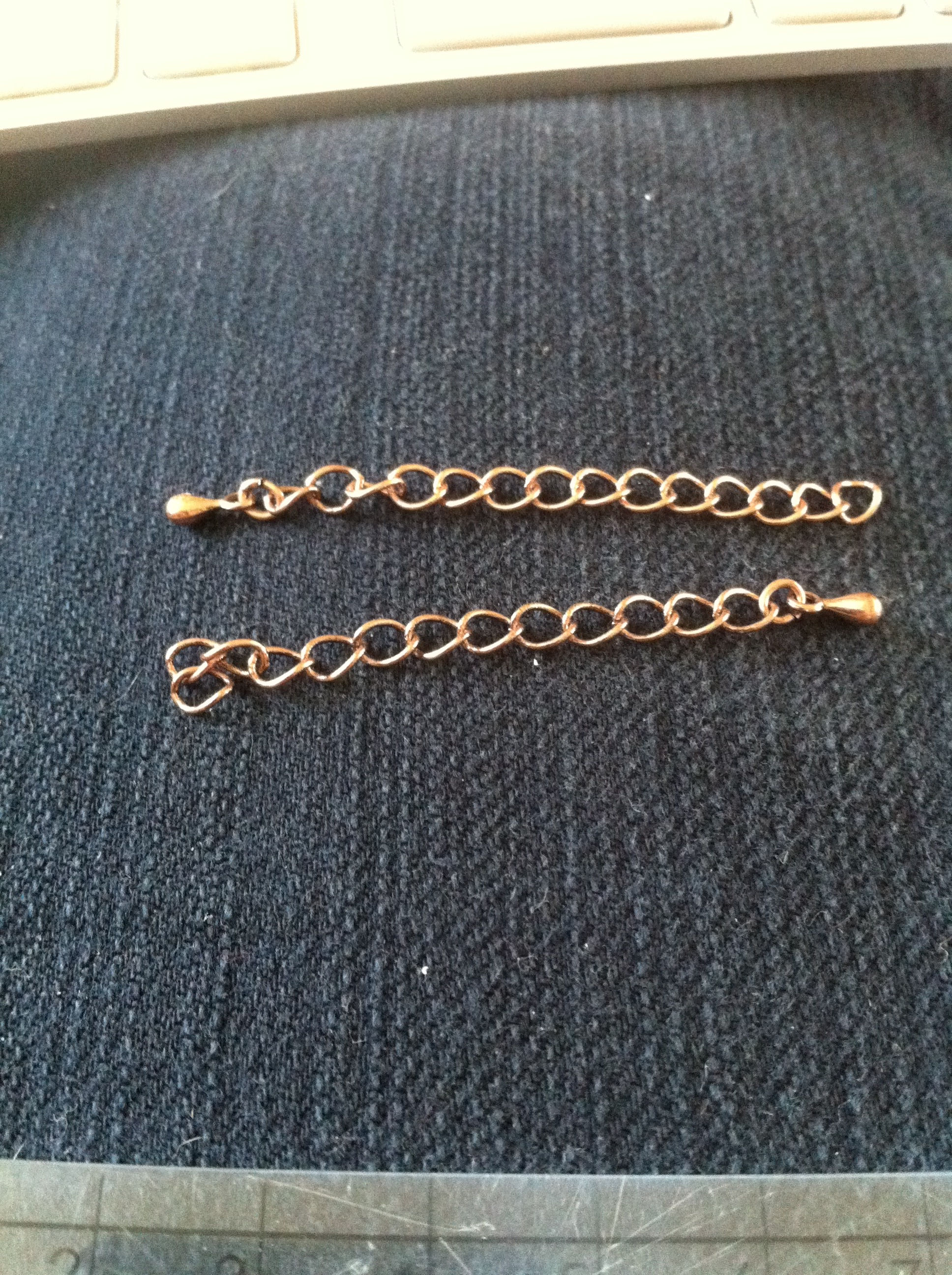 Chain Extender, Antique Copper  2 inches long