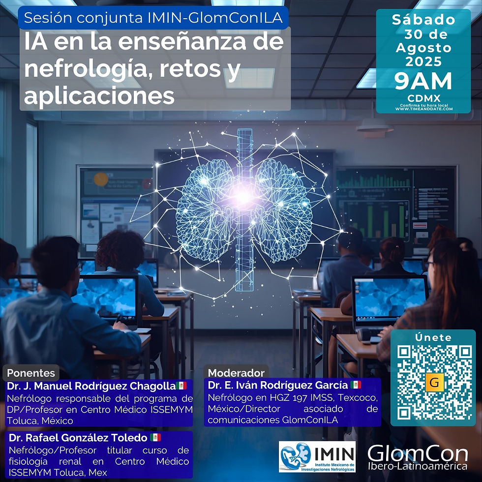 IA en la enseñanza de nefrología, retos y aplicacionesl