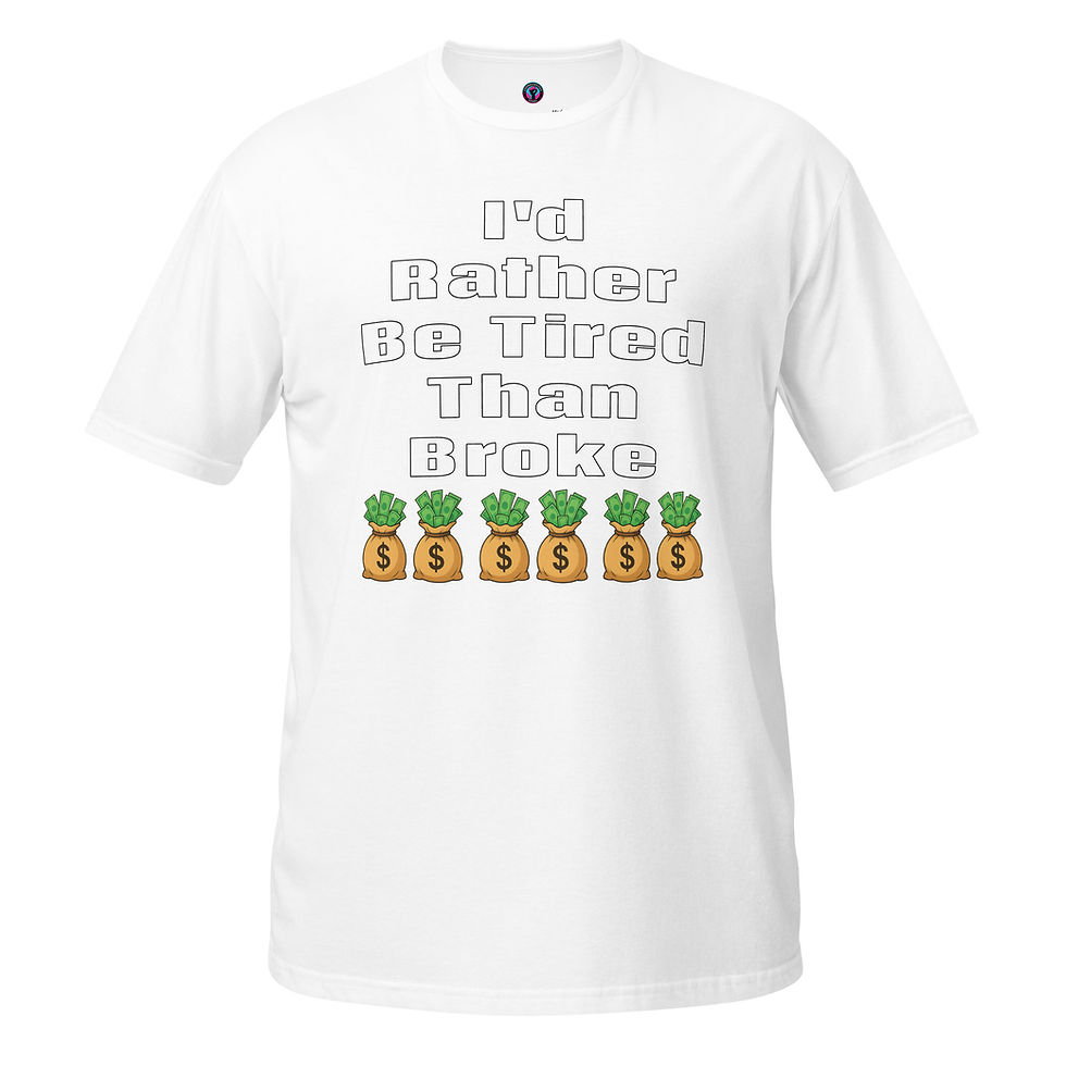 Thumbnail: Rather Be Tired Than Broke Tee