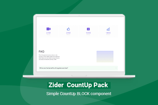 Zider CountUp banner