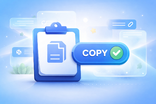 Zider Copy Button / Clipboard banner