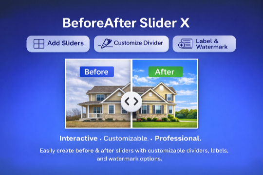 BeforeAfter Slider X banner