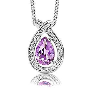 Pear Amethyst Pendant