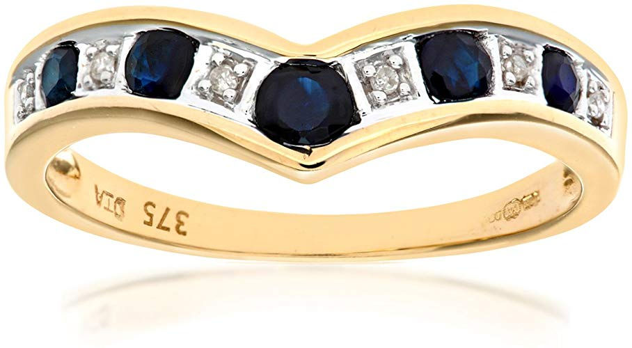 Sapphire Wishbone Ring