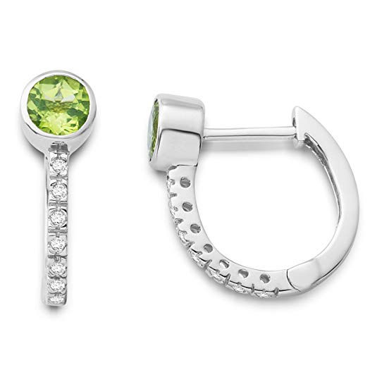 Diamond & Peridot Earrings