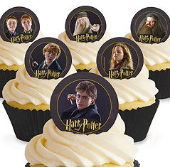 harry potter cupcake toppers, harry potter edible cupcake toppers