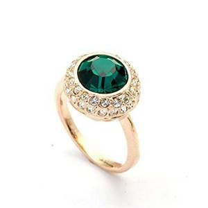 Emerald Swarovski Ring