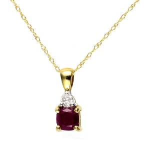 Ruby & Diamond Pendant