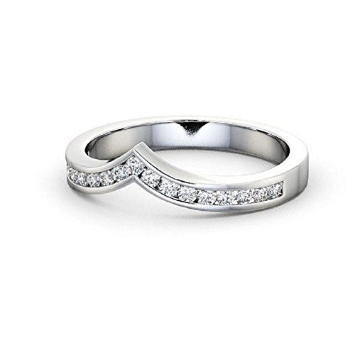 Half Eternity Wishbone Ring