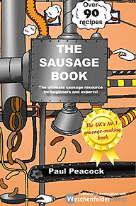 the sausage book, sausage recipe book, electric sausage, gifts for sausage lovers, presents for sausage lovers, sausage gifts, sausage recipe books, sausage recipes, sausage accessories, sausage makers, home baking gifts, gifts for bakers, baking presents