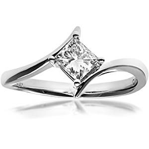 Diamond Crossover Ring