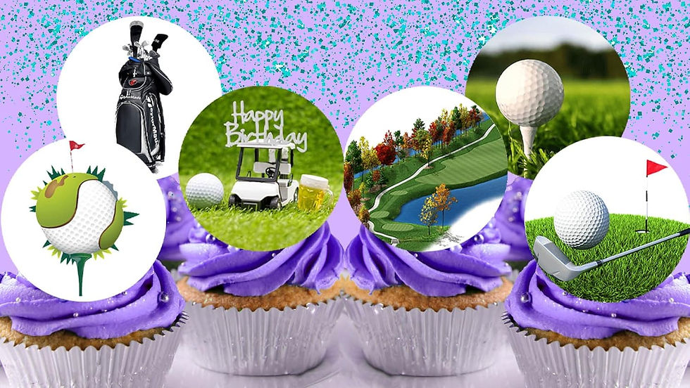Golf Cupcake Toppers