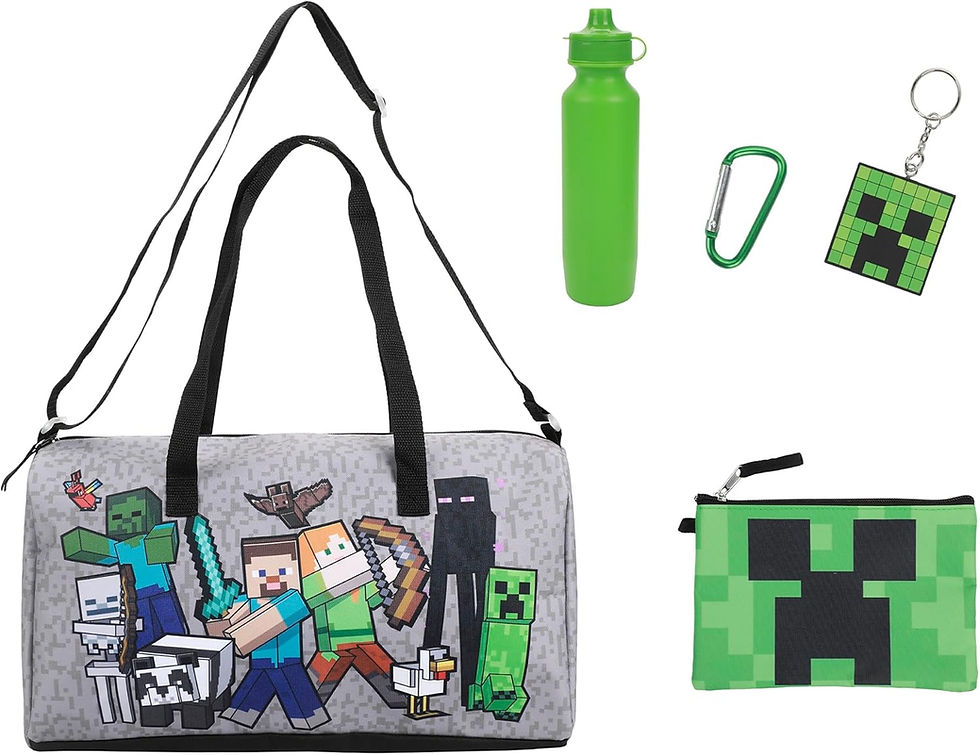 Minecraft Duffel Bag Set