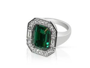 Art Deco Emerald Ring
