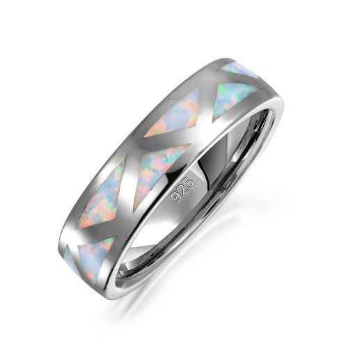 Opal Band Ring