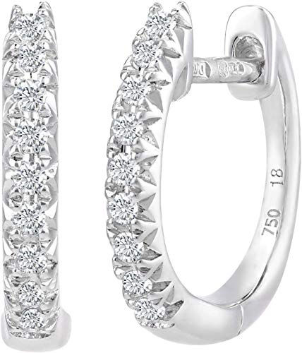 Diamond Hoop Earrings