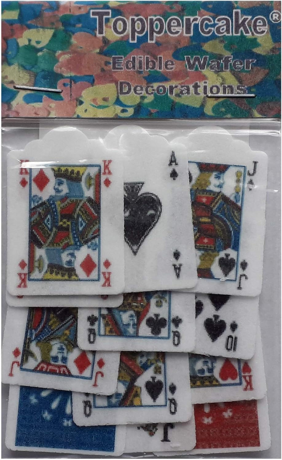 Playing Card Wafer Decorations