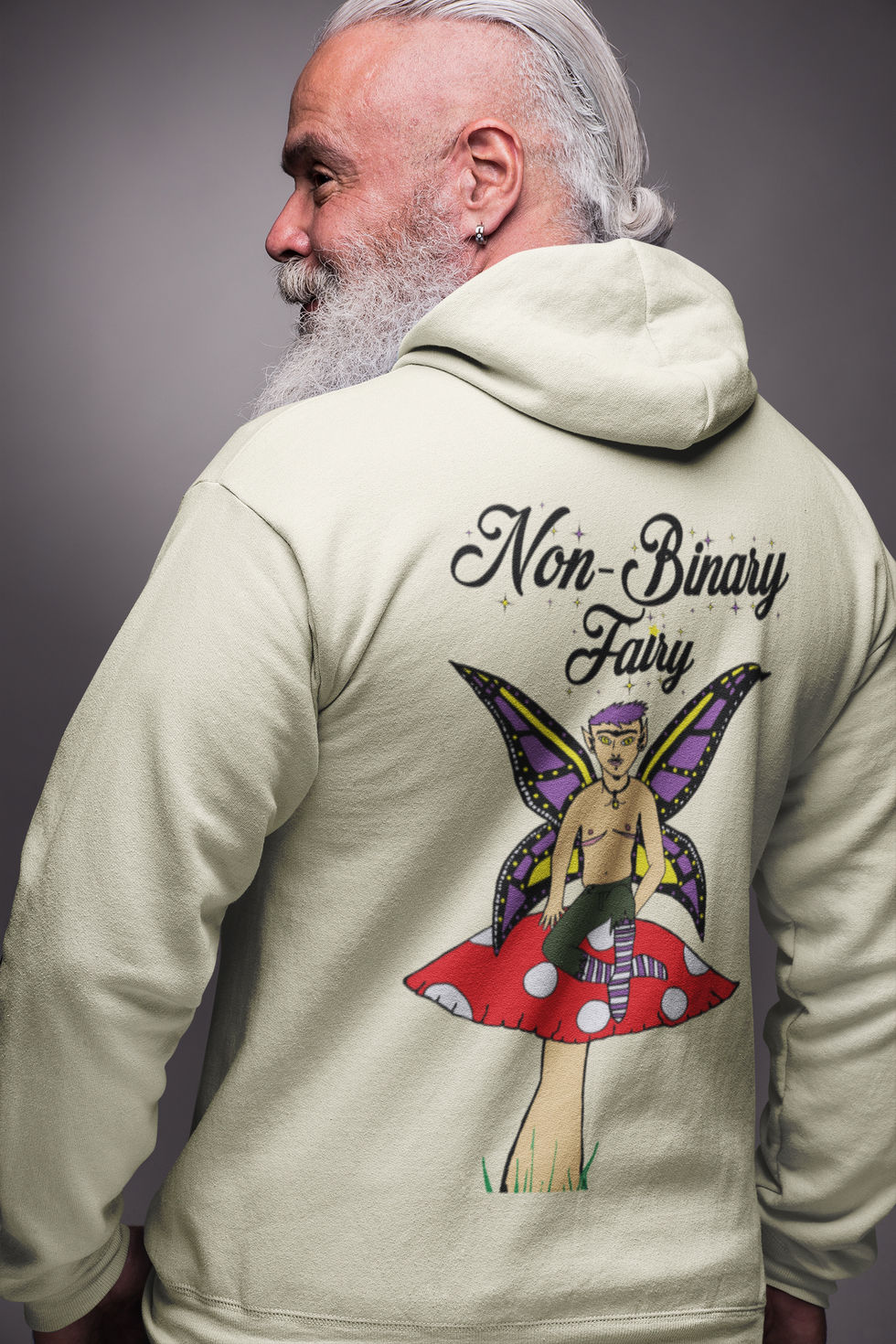 non binary fairy hoodie