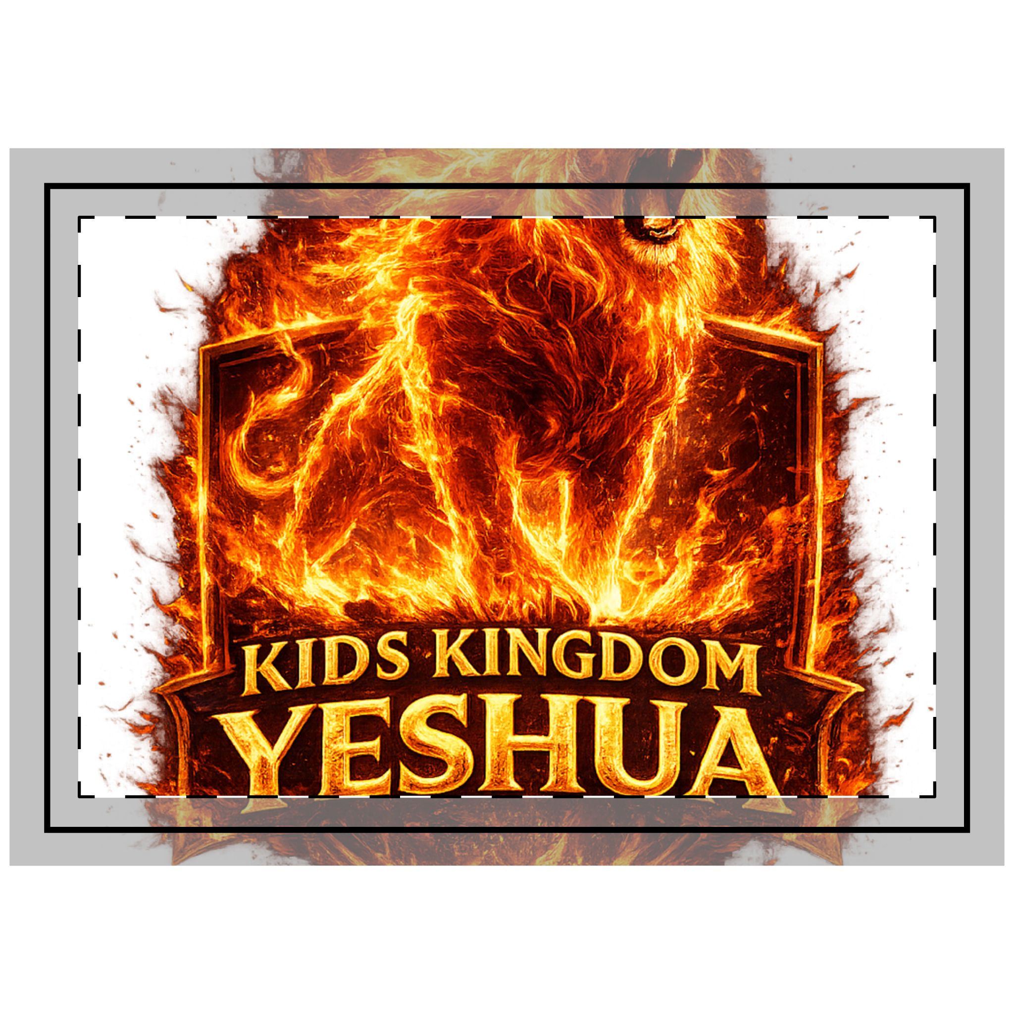 Kids Kingdom Yeshua Fiery Lion Throw Pillow