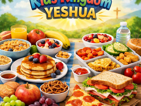 🍽️ Coming Soon — Kids Kingdom Yeshua Full Food Service Menu