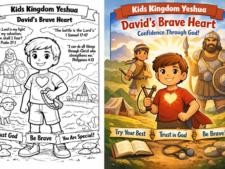 🌟Kids Kingdom Yeshua Story: “David’s Brave Heart”
