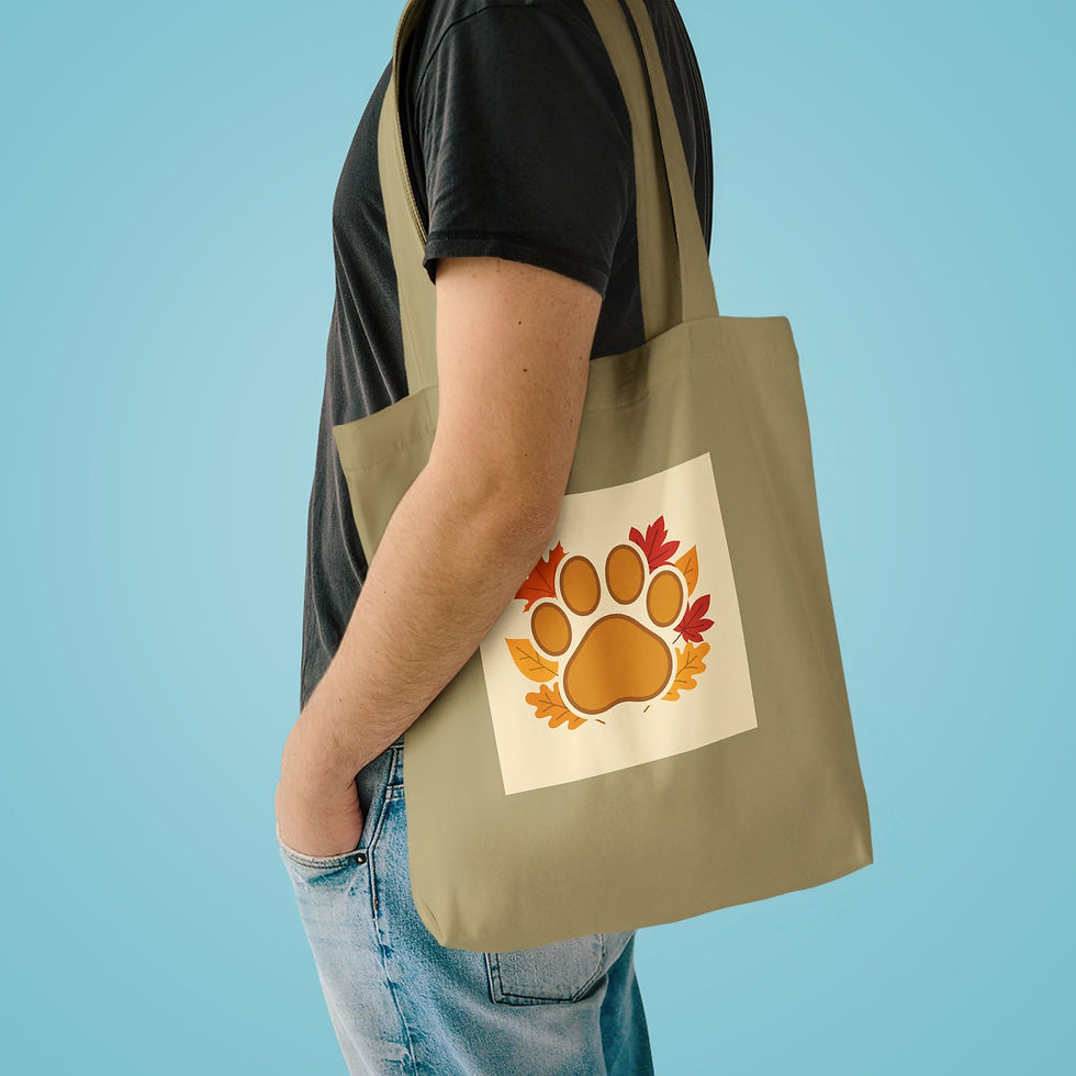 Thumbnail: Kids Kingdom Yeshua Thanksgiving Canvas Tote — Harvest Paw