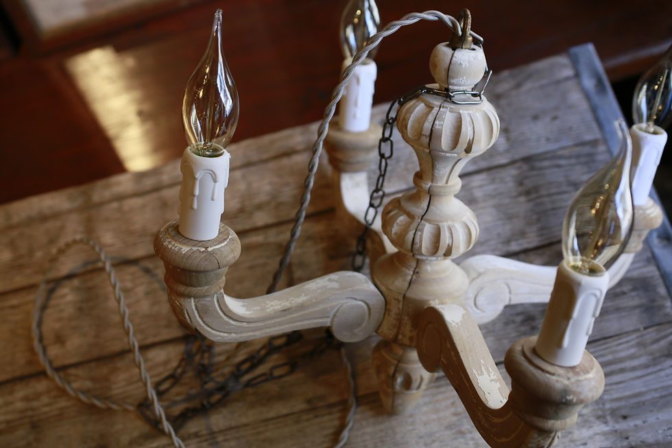 Thumbnail: WOOD CHANDELIER