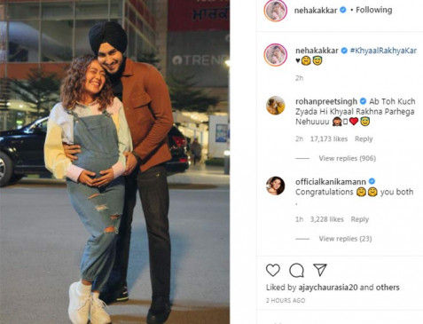 Neha Kakkar, who tied the knot with Rohanpreet Singh in October, announced her pregnancy