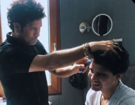 Watch Video: Sachin Tendulkar Turns Barber For Son Arjun, Said-As A Father You Need To Do Everything