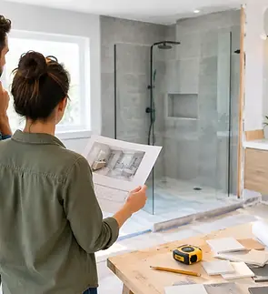 Whole-house remodeling consultation concept illustration, not a completed Level 5 client project.