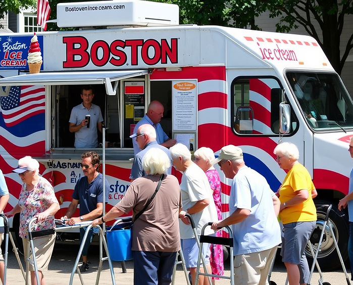 ice cream truck in Randolph