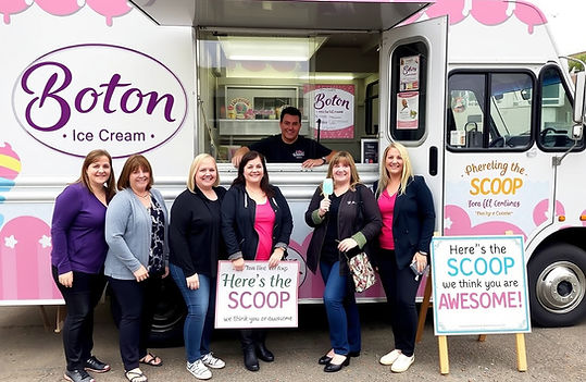 Ice cream truck for charitable event