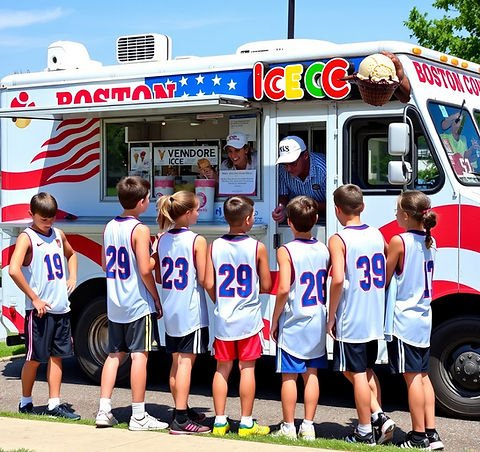 Ice cream truck in Amesbury