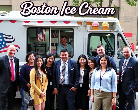 Ice cream truck in Boston