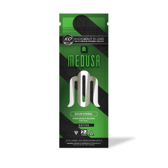 Thumbnail: Medusa KO THCP/D8/D11 Live Resin Pre Roll 2000mg 2ct 10pk