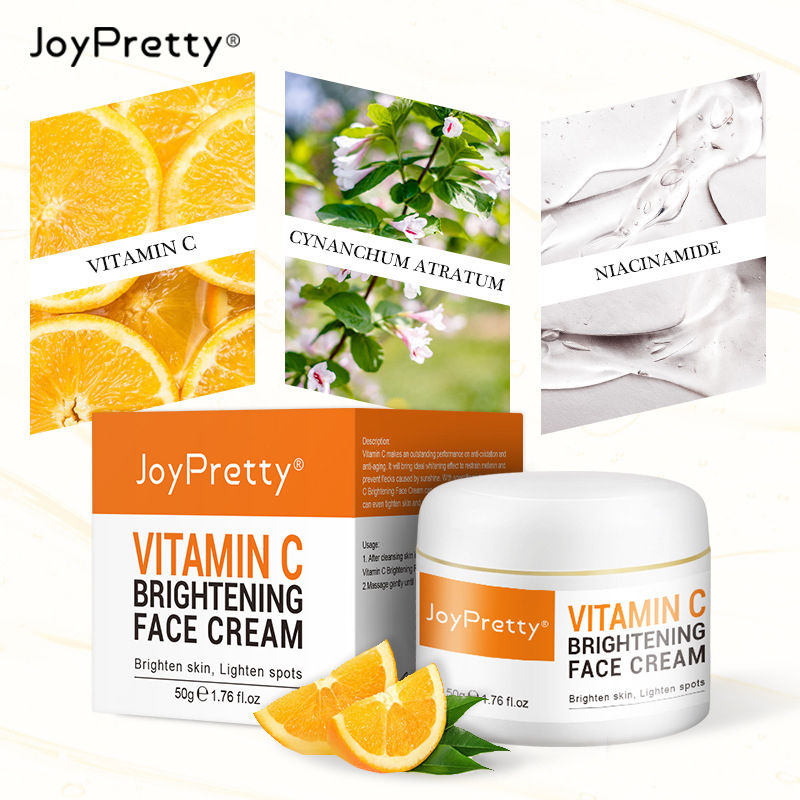 Vitamin C Brightening Face Cream Moisturizing Emollient Cream Dark Spots Removal