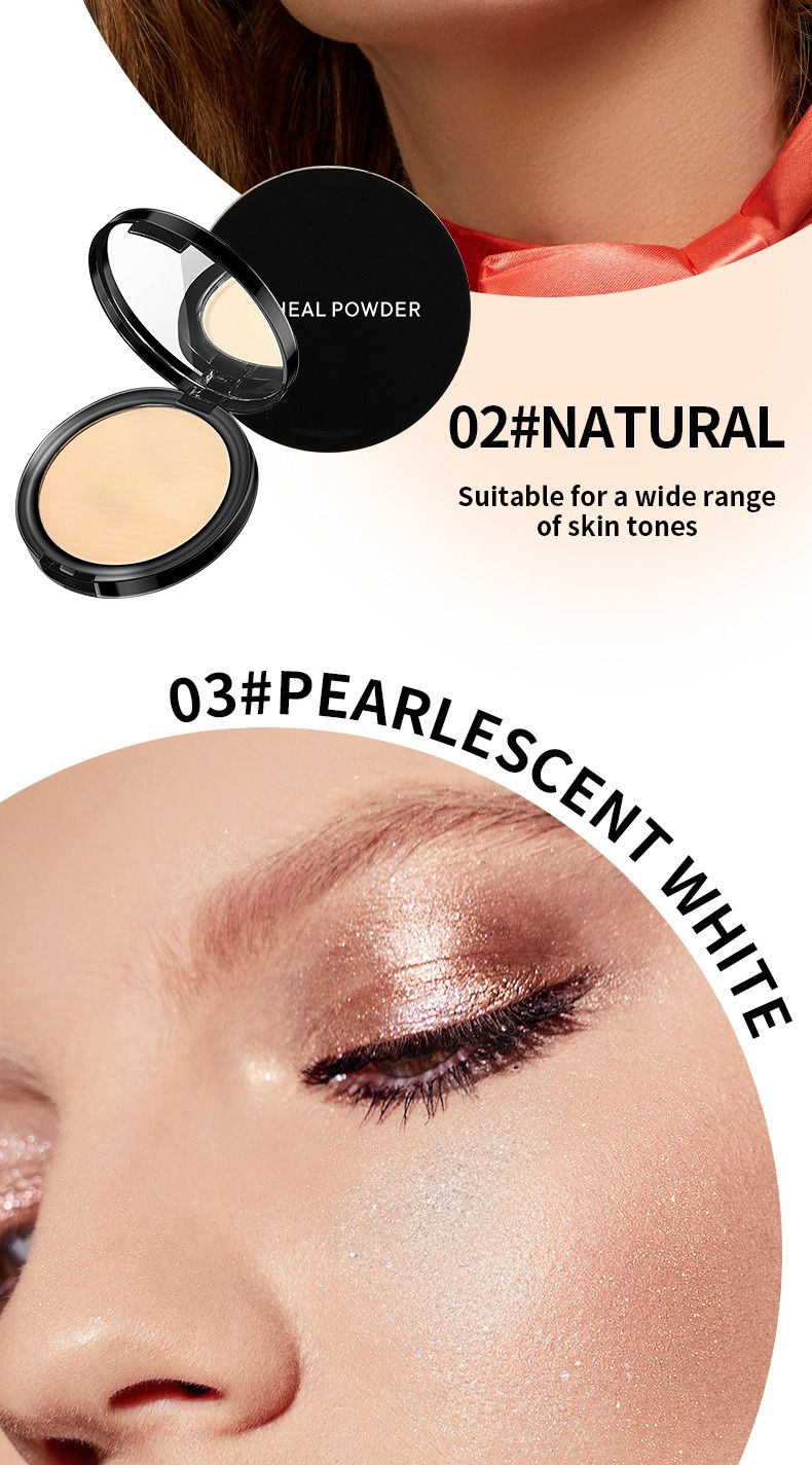 Thumbnail: 3 Colors Matte Concealer Pressed Powder Oil Control Smoothing Finishing Long-Las