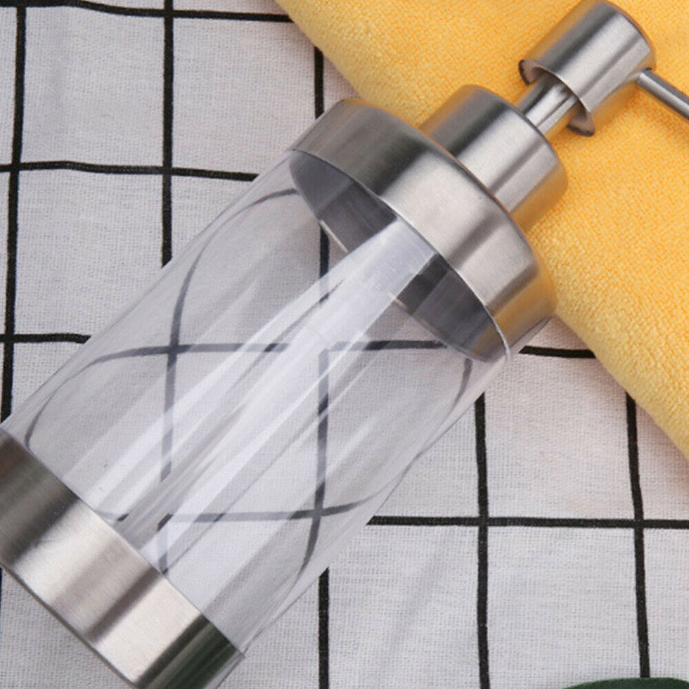 Thumbnail: Household Stainless Steel Soap Dispenser Hand Sanitizer Shampoo Shower Gel Dispe